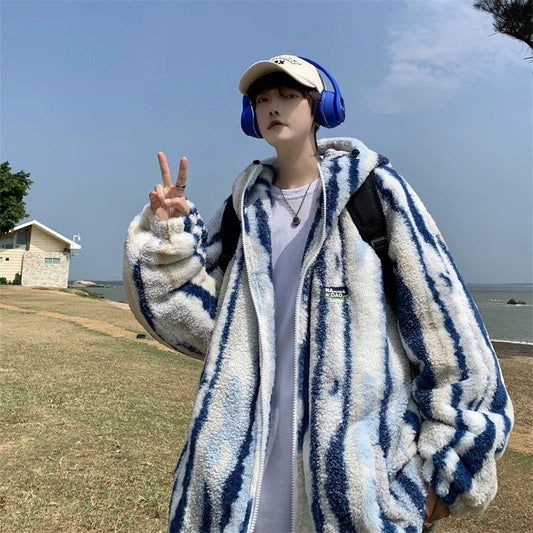 TIA Lamb Velvet Zebra Jacket