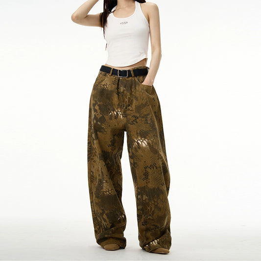 77Fight Snake Skin Pants