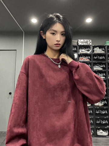 Vatican Essential Velvet Crewneck Sweater