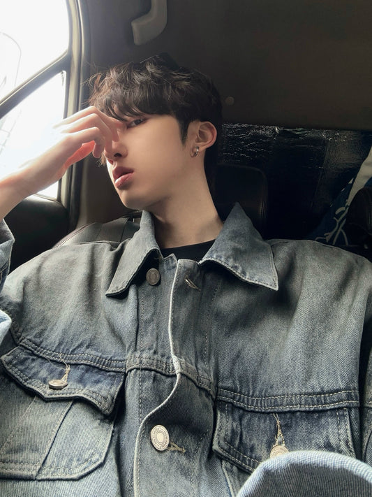 JM Regular Buttoned Denim Jacket