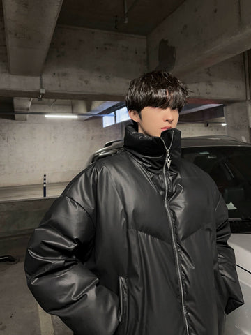 JM Padded Leather Jacket