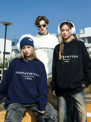 MANYSTON Signature Logo Stitch Sweater
