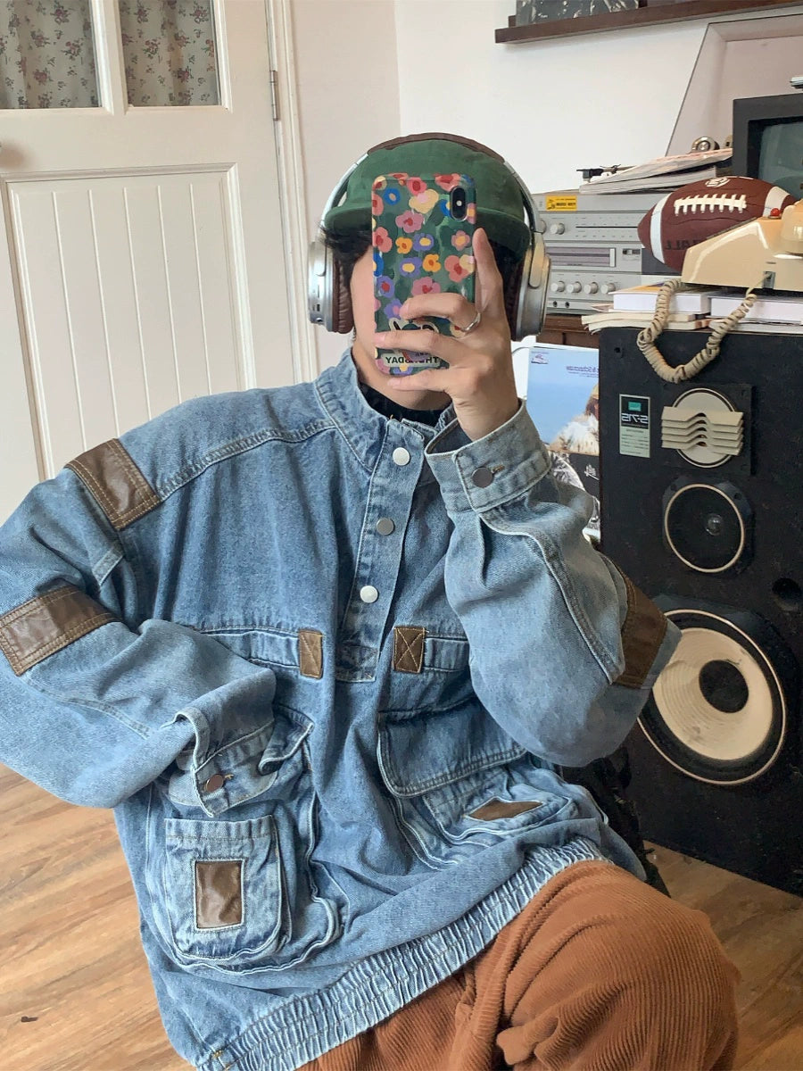 c2 Patchwork Explorer Denim Jacket display picture 2