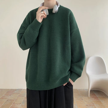 v37 Essential Solid Color Knit Sweater