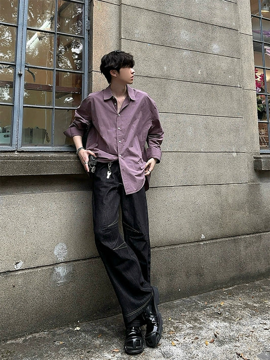 JM Retro Outlined Wide Jeans