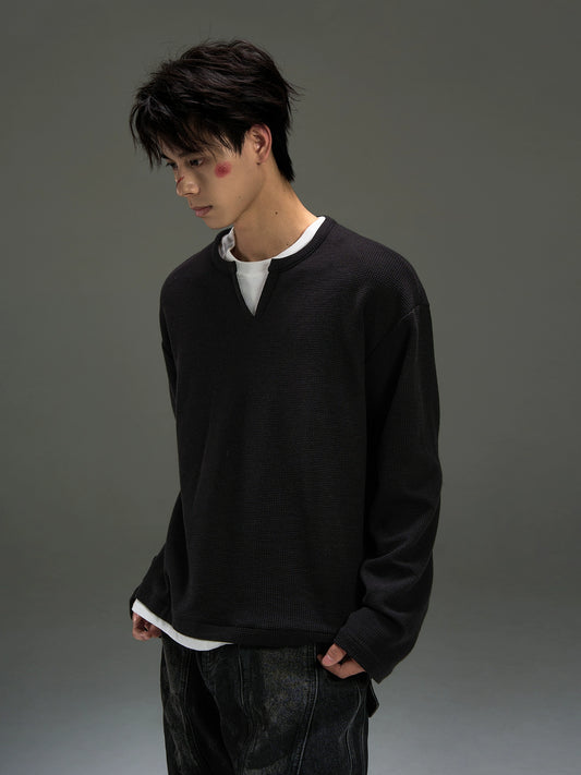 DSTR Fake Two-piece Sweater