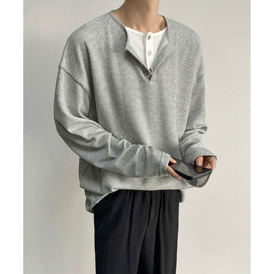jpq Fake Two Piece Sweater