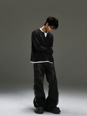 DSTR Fake Two-piece Sweater