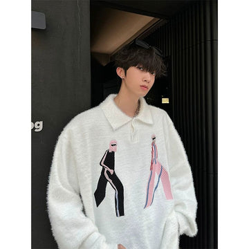 JM Rollin' Embroidered Mohair Sweater