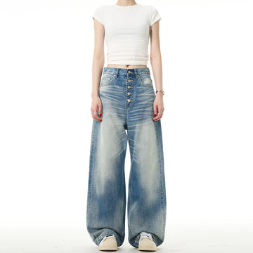 Madwitch Wide Leg Straight Jeans