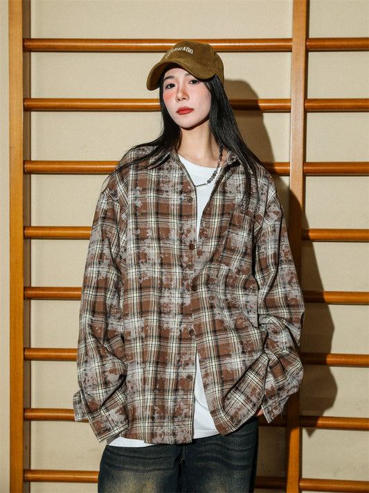 Manyston Bleached Plaid Shirt