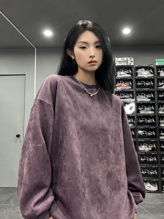 Vatican Essential Velvet Crewneck Sweater