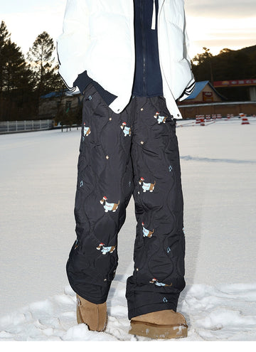 MANYSTON Snowdog Quilted Pants