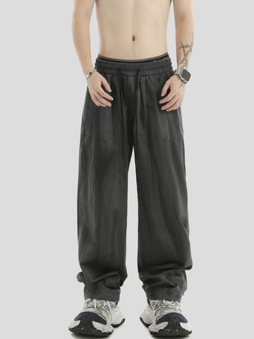 INS Graffiti Painted Distressed Washed Slacks