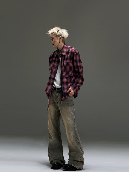 DSTR Retro Plaid Shirt