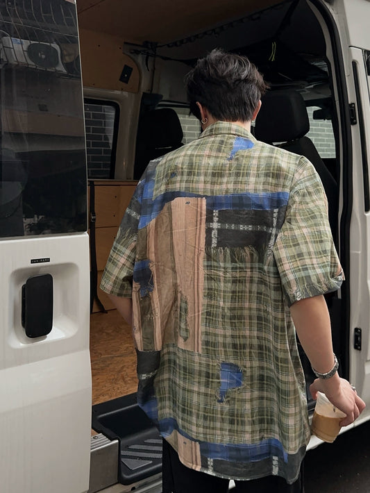 JM Tea Towel Print Shirt