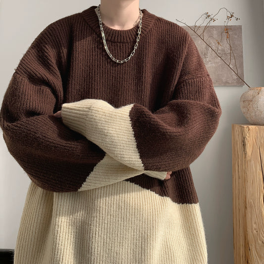jpq Two Tone Knit Sweater
