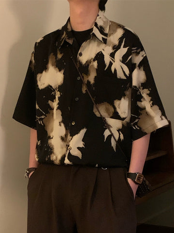 Nagawl Dyed Flowers Shirt