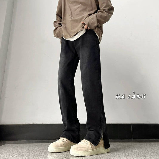 YDS Size Zipper Straight Jeans
