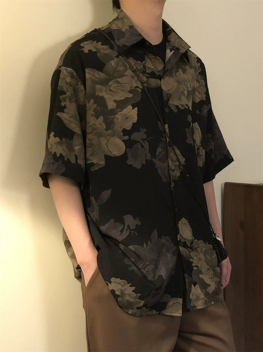 Nagawl Floral Pattern Shirt