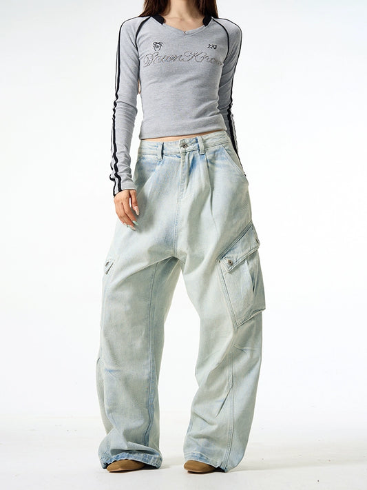 77Fight Retro Multi-pocket Jeans