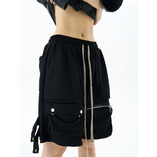 DSTR Multi Pocket Wide Leg Shorts