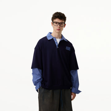 Madwitch Fake Two-piece Office Style Sweater