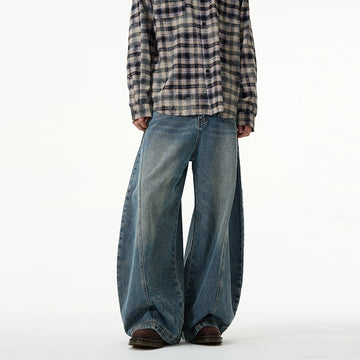 77Fight Retro Scimitar Jeans