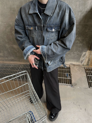 JM Regular Buttoned Denim Jacket