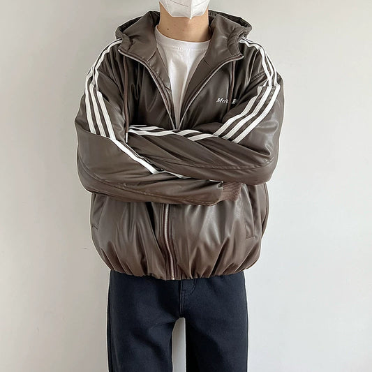 abc Retro Sports Leather Jacket
