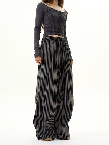 77Fight Striped Dressy Pants