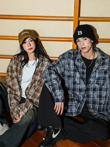 Manyston Bleached Plaid Shirt