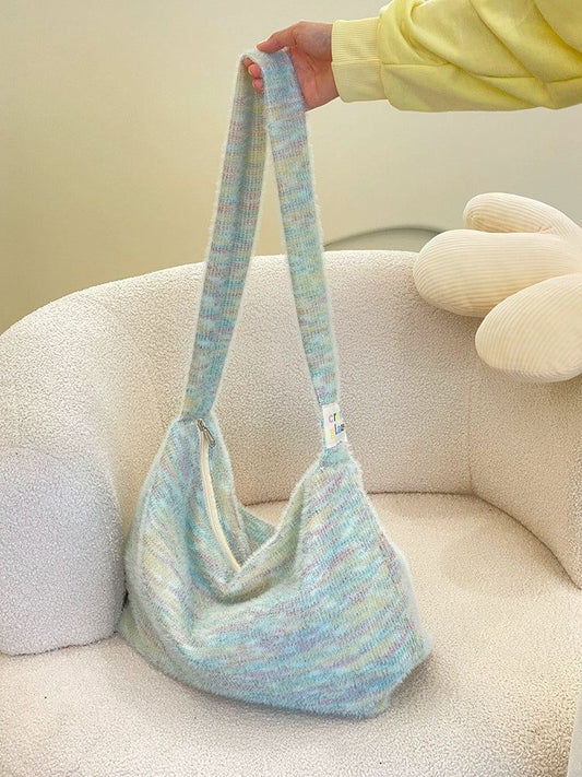 Tang Vintage Fuzzy Tote Bag