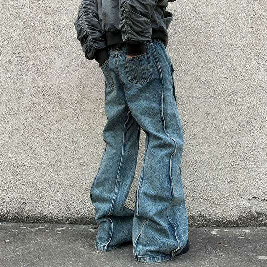 FATEE Wave Splicing Jeans