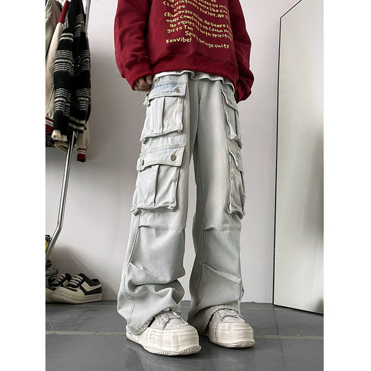 TIA Multi-Pocket Cargo Jeans