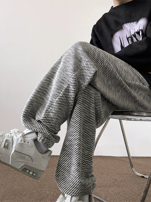 jpq Stripes Drawstring Sweatpants
