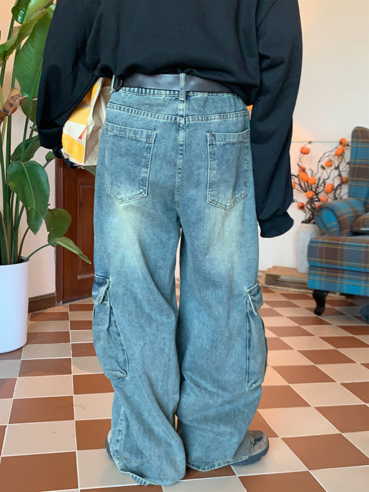 c2 Retro Large Pocket Denim Pants