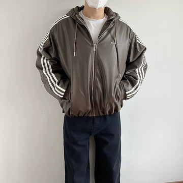 abc Retro Sports Leather Jacket