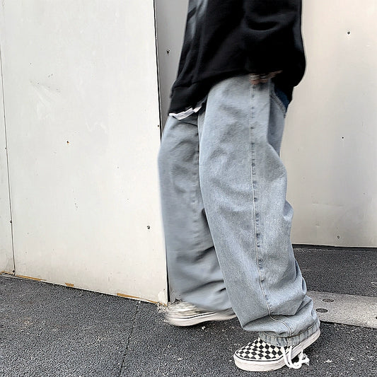 FATEE Drawstring Washed Jeans
