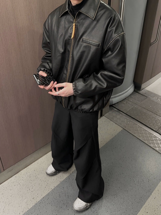 JM Relaxed Leather Jacket