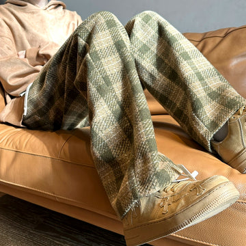 TIA Plaid Drawstring Pants