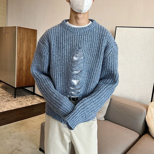 abc Ripped Knit Sweater
