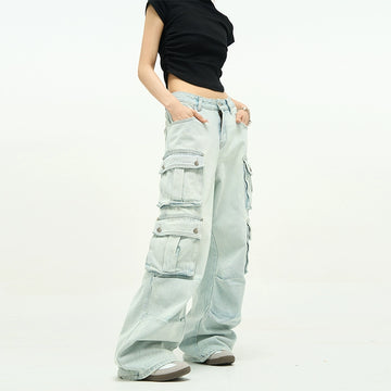 77Fight Multi-pocket Cargo Jeans