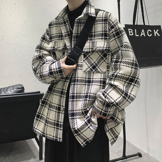 Retro Plaid Long-sleeved Shirt