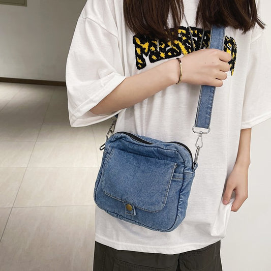 957 Essential Denim mini Messenger Bag