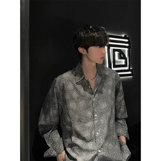 JM Dotted Flower Long-sleeved Shirt