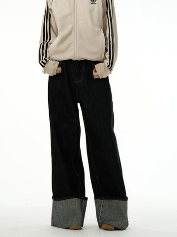 77Fight Wide Leg Bent Jeans