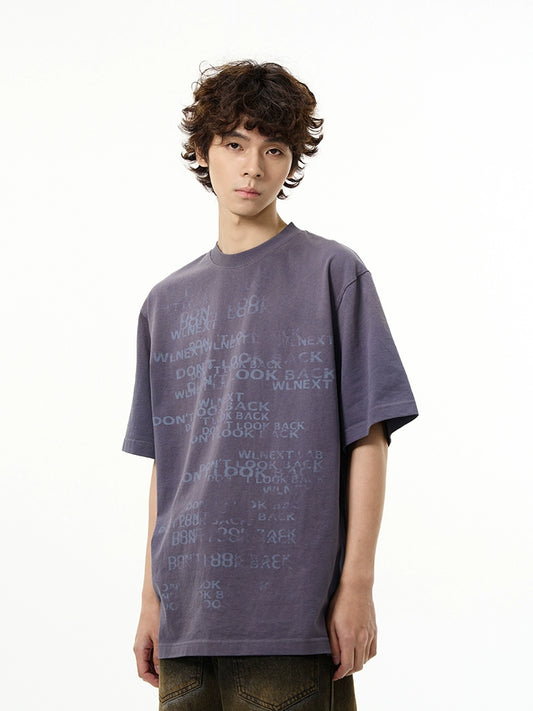 77Fight Overlay Text Tee