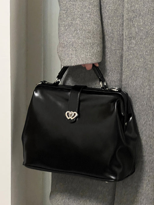 VM Convertible Heart Leather Bag