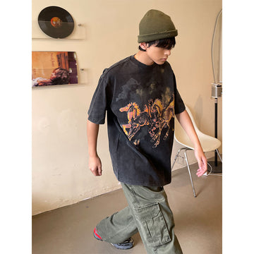 77Fight Fire Horses Tee